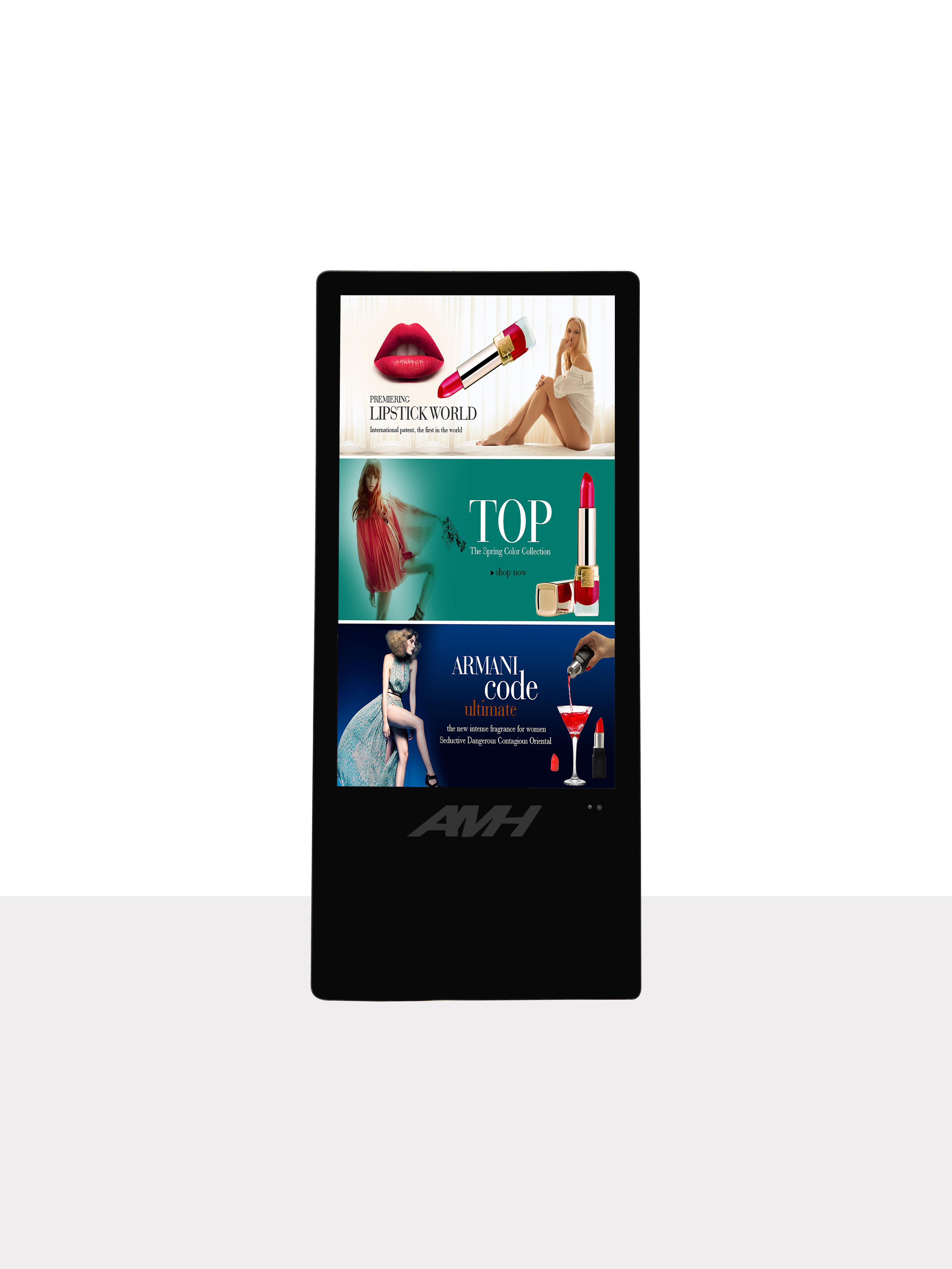 Vertical wall mounted Android LCD Ads display